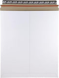 Stay-Flat Photo Mailer Envelopes with Peel & Seal Closure - 12 3/4 x 15 - White - 6 Rigid Mailers/Pack