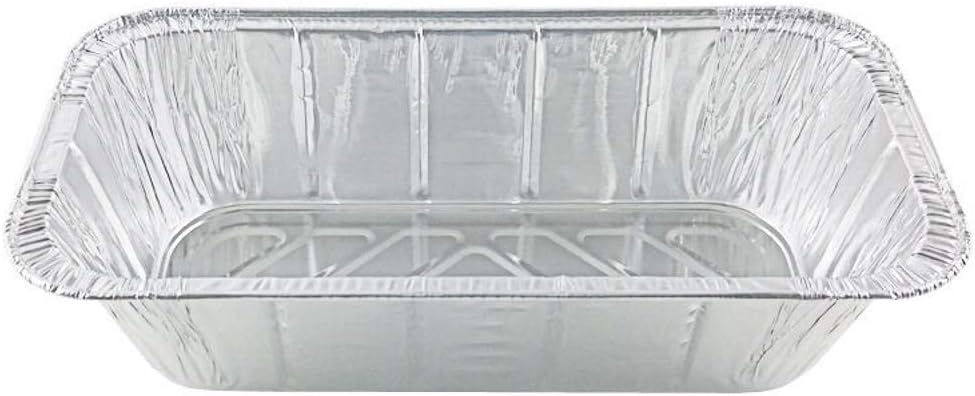 Third 1/3 Size Deep Disposable Steam Table Aluminum Pan Tray -(Pack of 50)