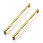 Brushed Brass Solid Pulls Cabinet Handles 10 Inch 5 Pack