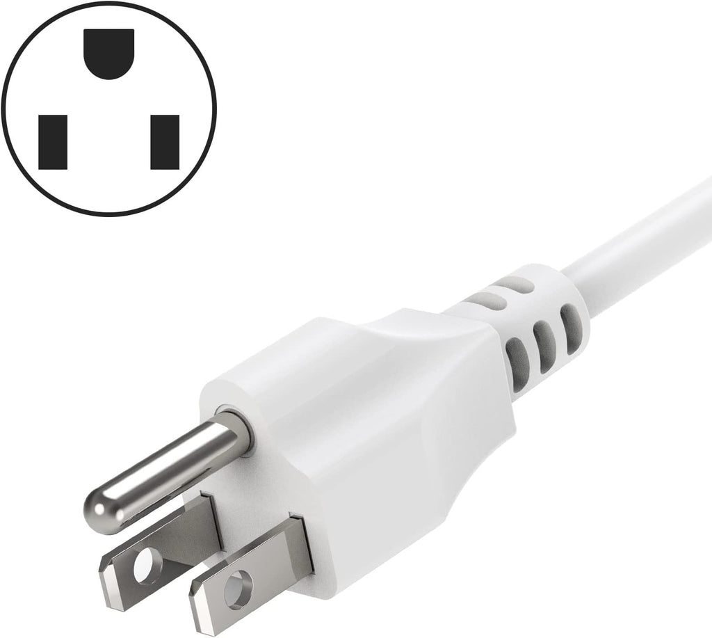 5FT Plug Power Cord T5 T8 LED Tube Power Cable,5FT 3-Outlet Power Cord for LED Shop Lights