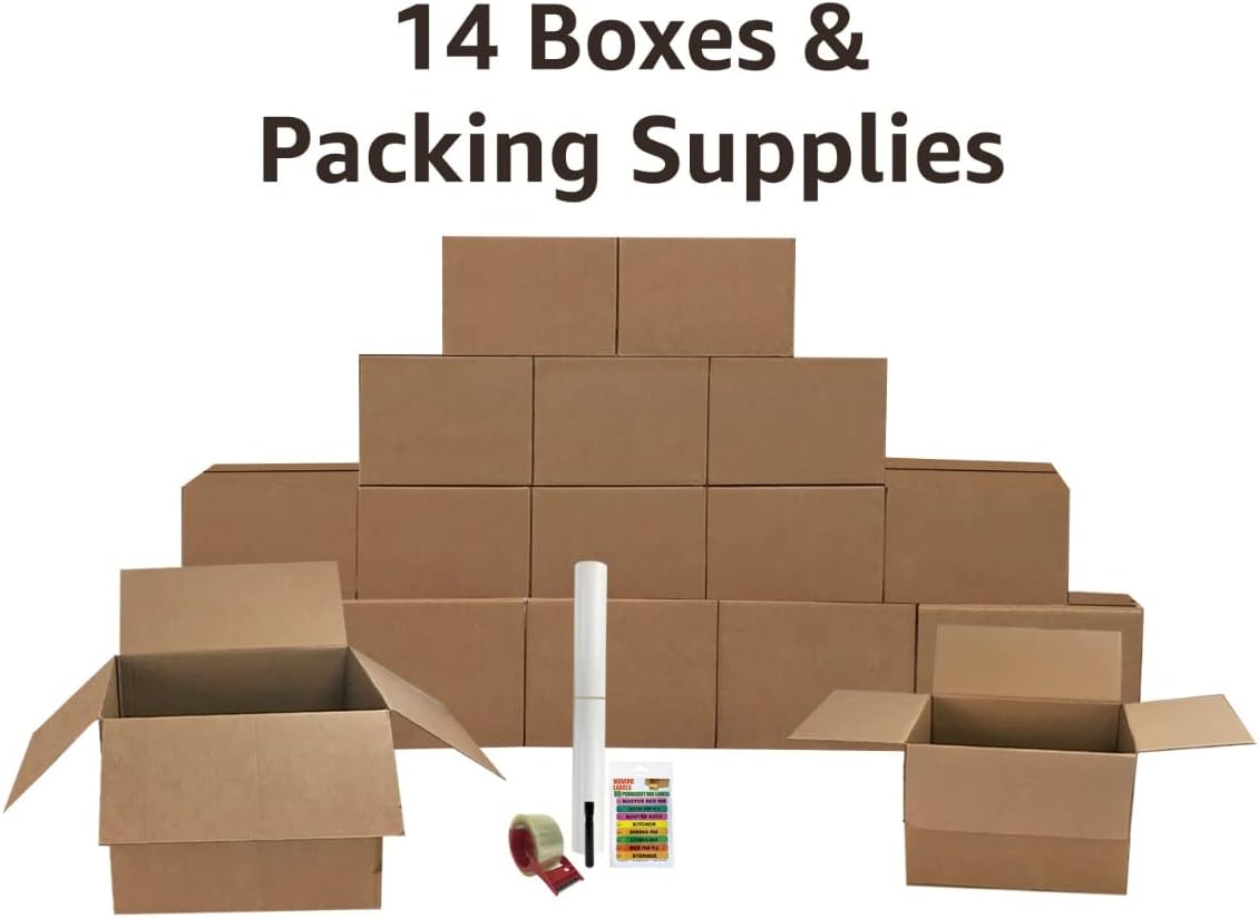 Bigger Boxes Smart Moving Kit #1, 1 to 2 Bedroom