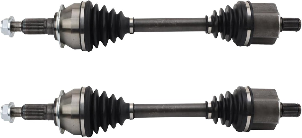 TRQ Front 2 Piece CV Axle Shaft Assembly Set
