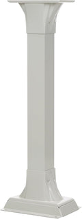 Callaway Cast Aluminum Mailbox Post, White | Heavy-duty post with weather-resistant outdoor build and a powder-coat