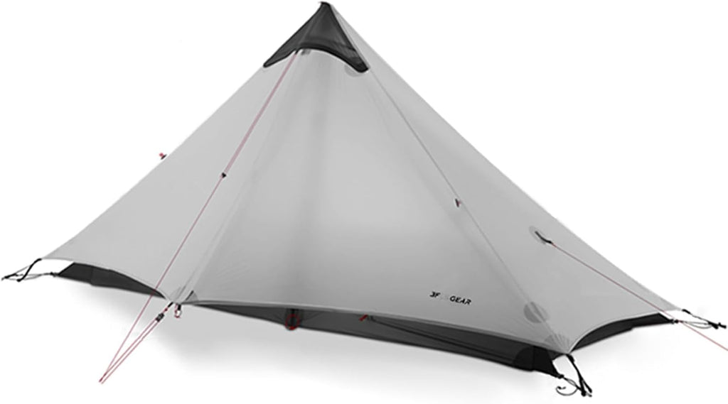 3FULGEAR Ultralight Tent for Backpacking, LANSHAN 1 Trekking Pole Tent 1 Person 3/4 Season Lightweight Easy Set Up