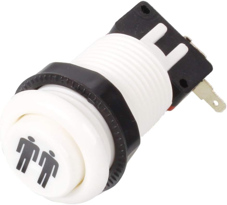 Happ Style 1 Player / 2 Player Start & Home Push Buttons With Micro Switch Compatible For Arcade Machine Games Mame