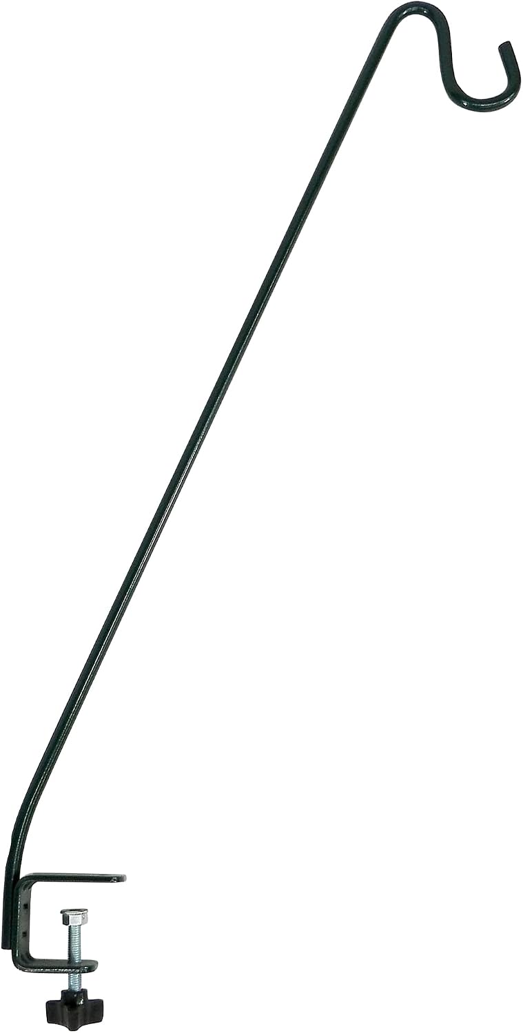 Deck Hook, 13in Steel Bird Feeder Hanger for Outdoors
