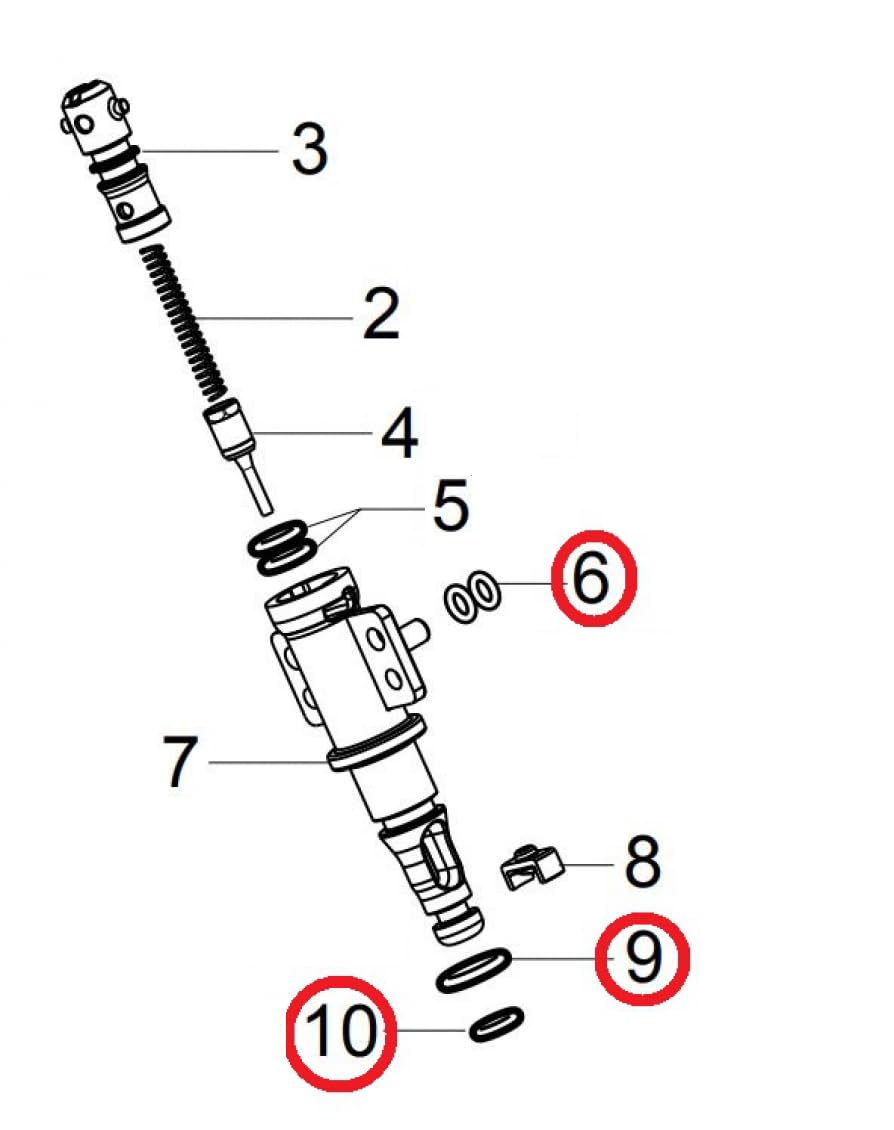 Boiler Pin Coupling Valve O-Ring Kit Compatible with Philips Coffee Espresso Machines