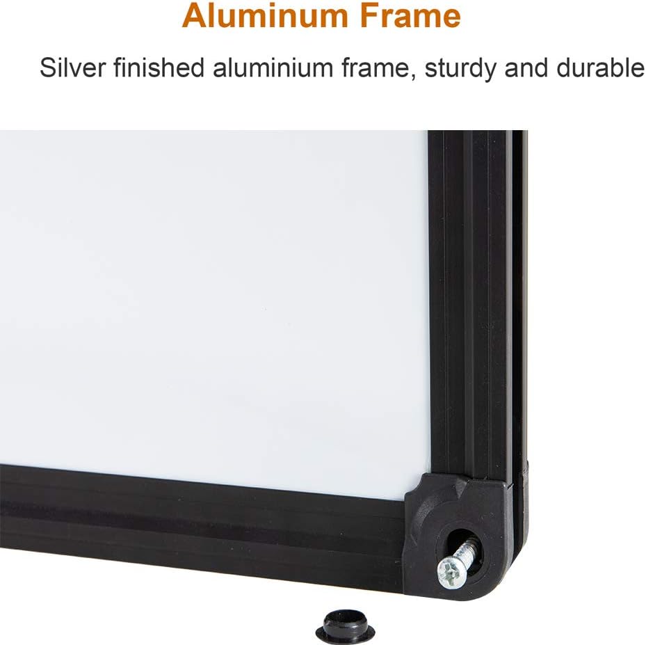 36 x 24 Inch Cork & Dry Erase Combo Board - Magnetic Whiteboard & Bulletin Board Combination - Hanging or