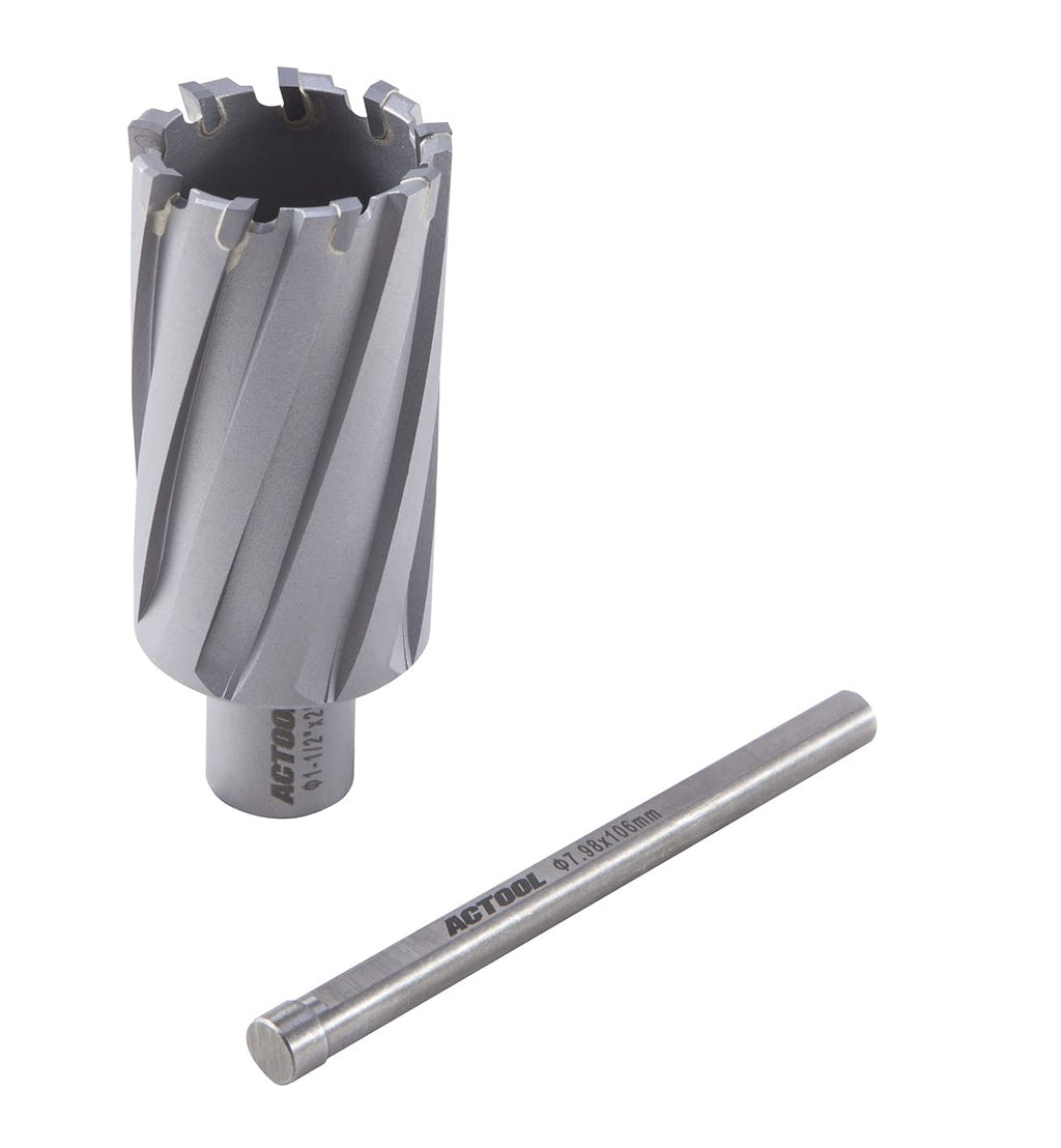 1-1/2'' Diameter x 2'' Depth of Cut Carbide Tipped TCT ANNULAR Cutter with 3/4'' Weldon Shank