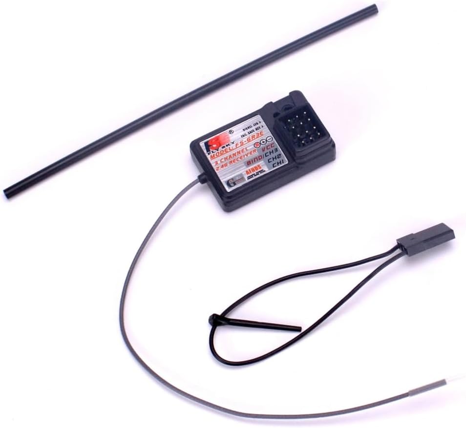 FS-GT2B 2.4GHz 3 Channel RC Transmitter with FS-GR3E Receiver for RC Car Boat
