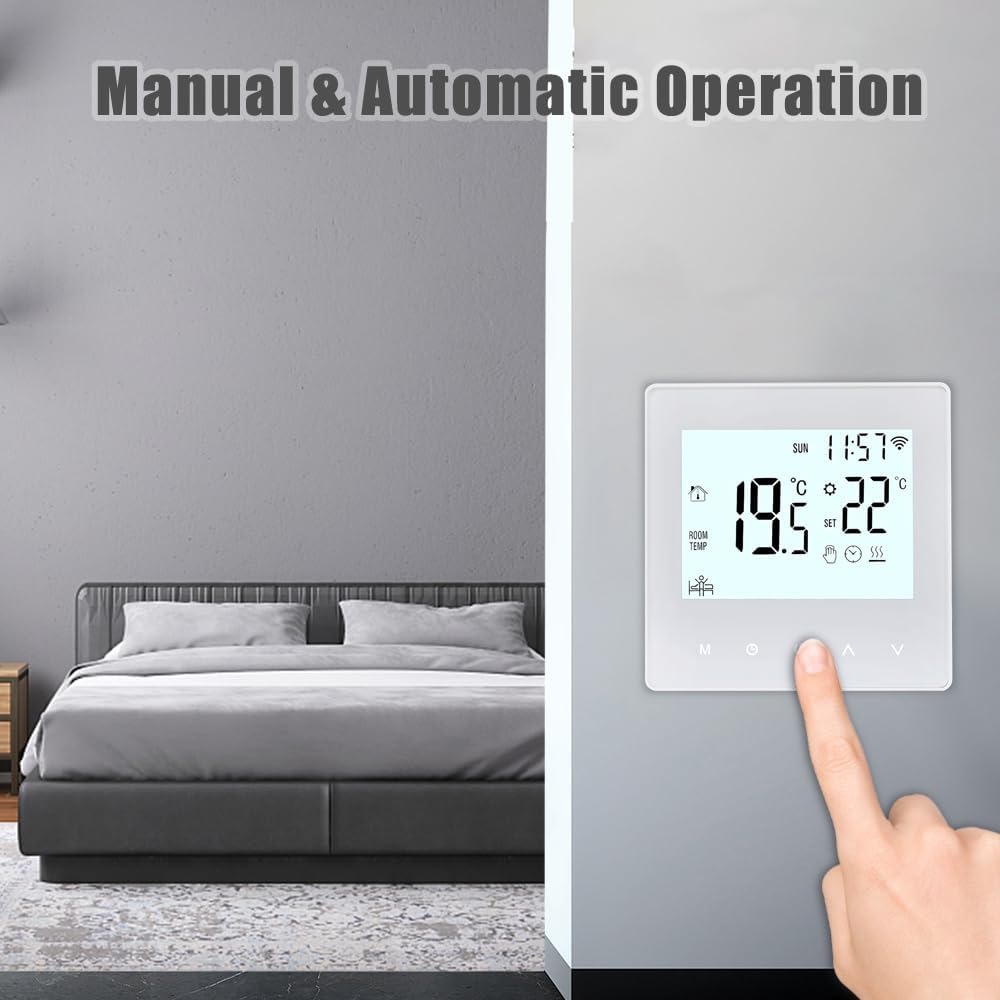 Thermostat Smart Tuya WiFi Thermostat 16A Digital Programmable LCD Display Underfloor Heating Temperature Controller