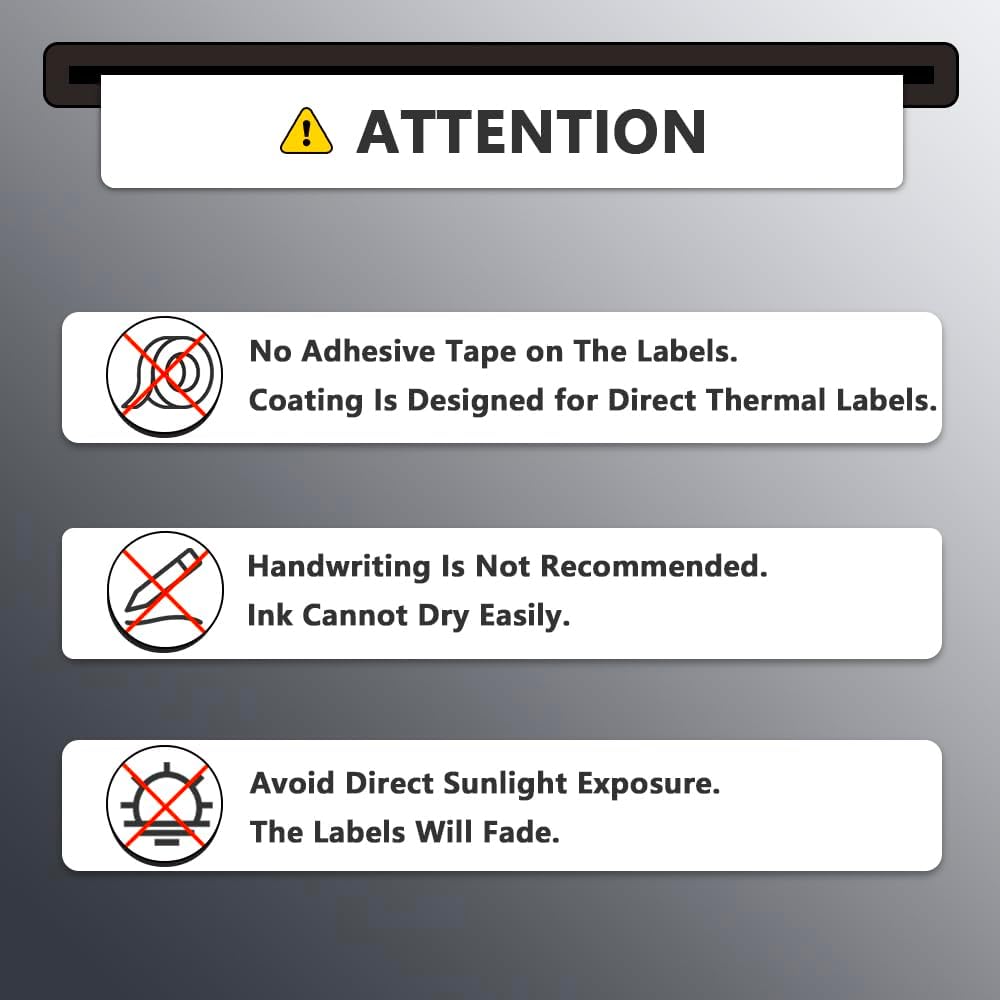 4" x 3" (102 mm x 76 mm) Thermal Labels, [6 Roll/3000 Labels]