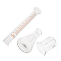 Lab Glassware Scientific Experiment Kit Graduated Cylinders Beakers Conical Flask