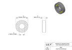 LILY 6002-2RS Ball Bearings 15x32x9mm, 10 Pack