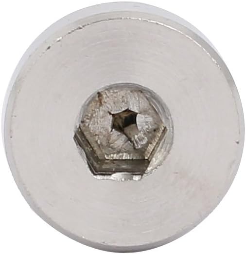 uxcell 304 Stainless Steel Hex Socket Shoulder Bolt 12mm Shoulder Dia 25mm Shoulder Length M10 Thread 2Pcs