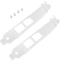SING F LTD 2pcs Dual-Port Full Height Bracket 12CM with Screws Compatible with Intel X540-T2 Network Card Mounting Accessory Network Card Bracket