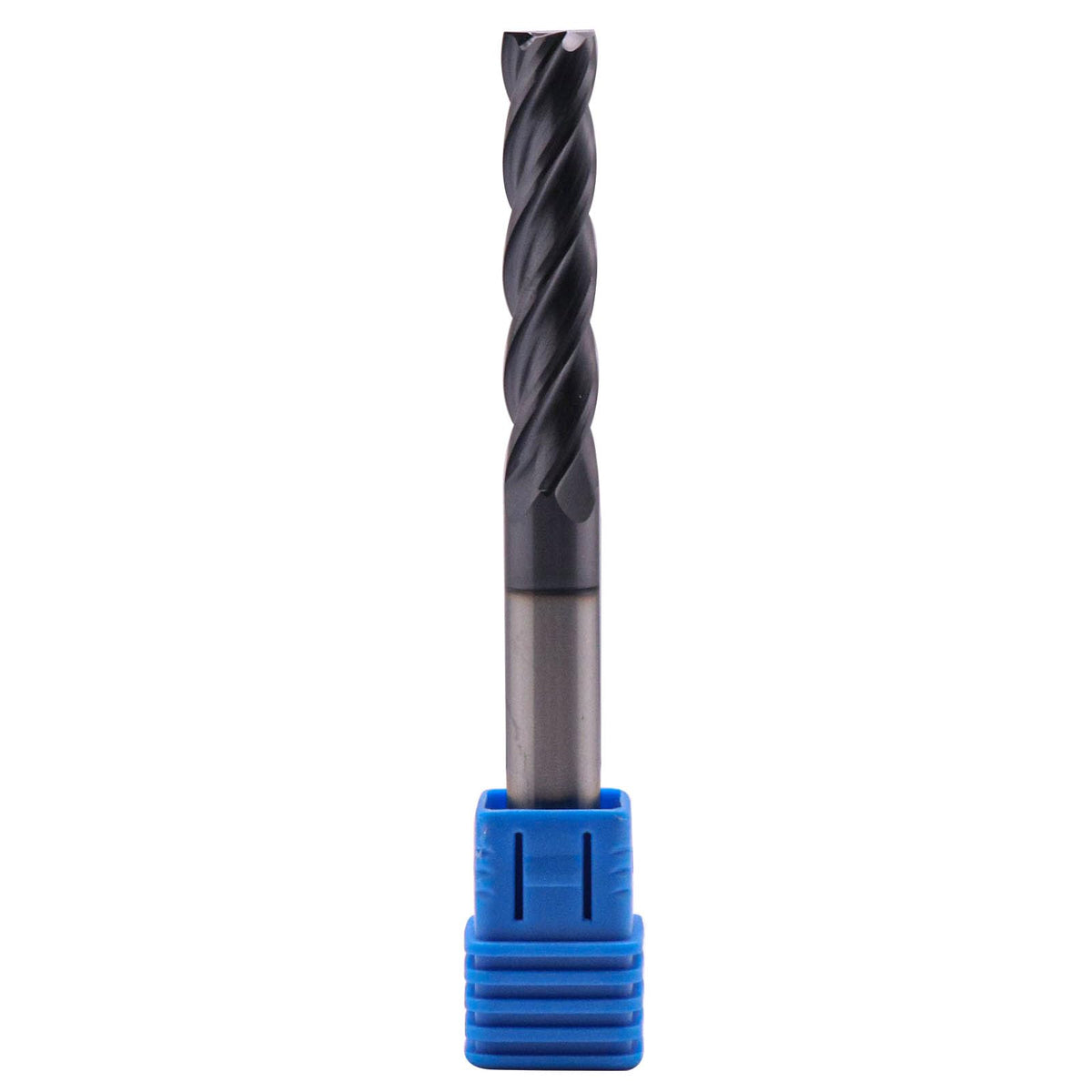 3/8" 4 Flute Solid Carbide Long Square End Mill, 4" OAL, AlTiN Coated