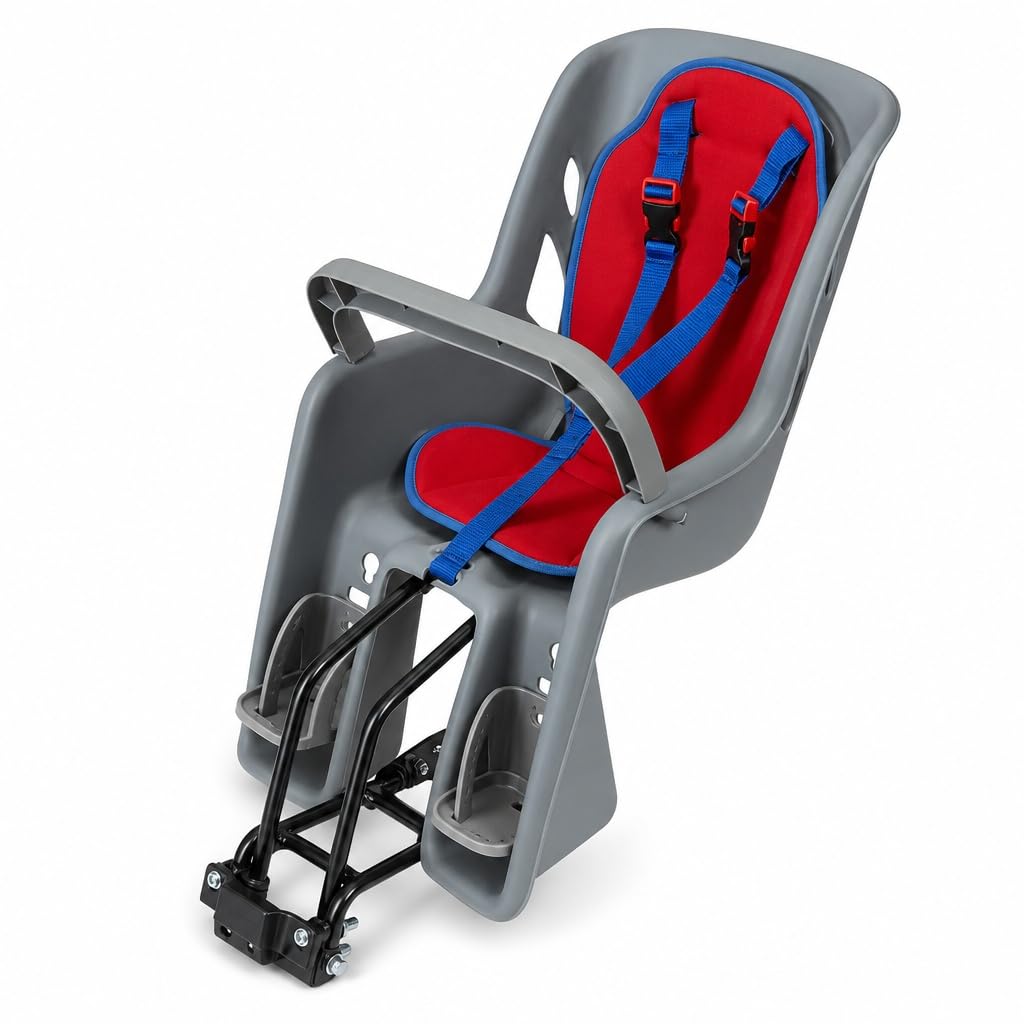 Cocoon 300 Rear Mount Child Bike Seat — 5-Point Harness, Spoke Guard, Fits 26–27 in Bikes, Up to 40 lbs, Ages 1+