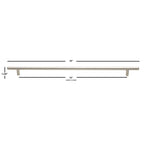 5018-381-SS-1 Solid Handle Bar Pulls, 1 Pack, 15" x 18", Stainless Steel