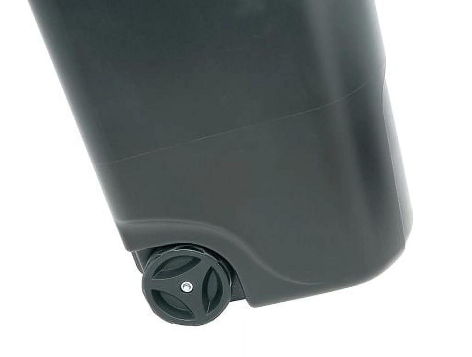 50 Gallon Wheeled Trash Can, Heavy Duty Plastic Garage Garbage Bin with Lid | Shatterproof Snap-fit lid locks Trash