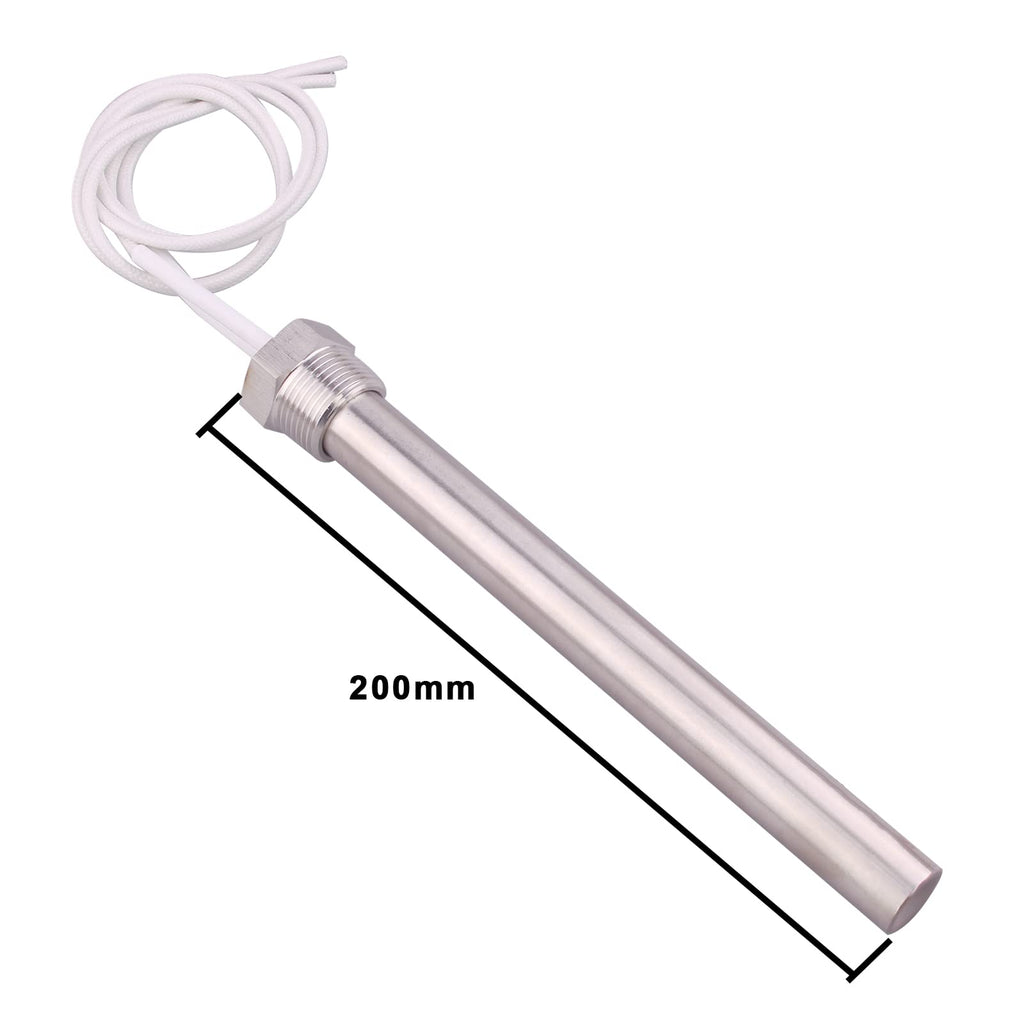 DERNORD Immersion Cartridge Heater 240V 1500W Hot Rod Heating Element Replacement 3/4 Inch Thread
