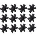 12 Pack Spider Flexible Rubber Insert, Spider Center Inserts, Fits for Lovejoy Martin L-Jaw Coupling, Black (L-100)