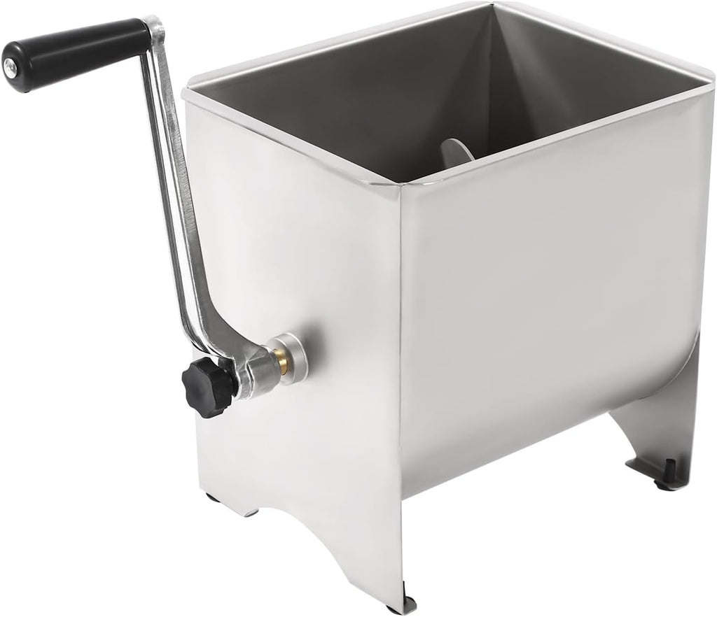 20lbs/10L Manual Meat Mixer, Stainless Steel Meat Mixers Sausage Mixer Machine Meat Processing Equipment
