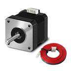 SIMAX3D 42 Stepper Motor 34mm high 1.8° Torque 15Ncm (22.3oz.in) Low Noise 2-Phrase Universal Electric DC 1.3A Motor with 1M Cable for 3D Printer CNC Laser Machine
