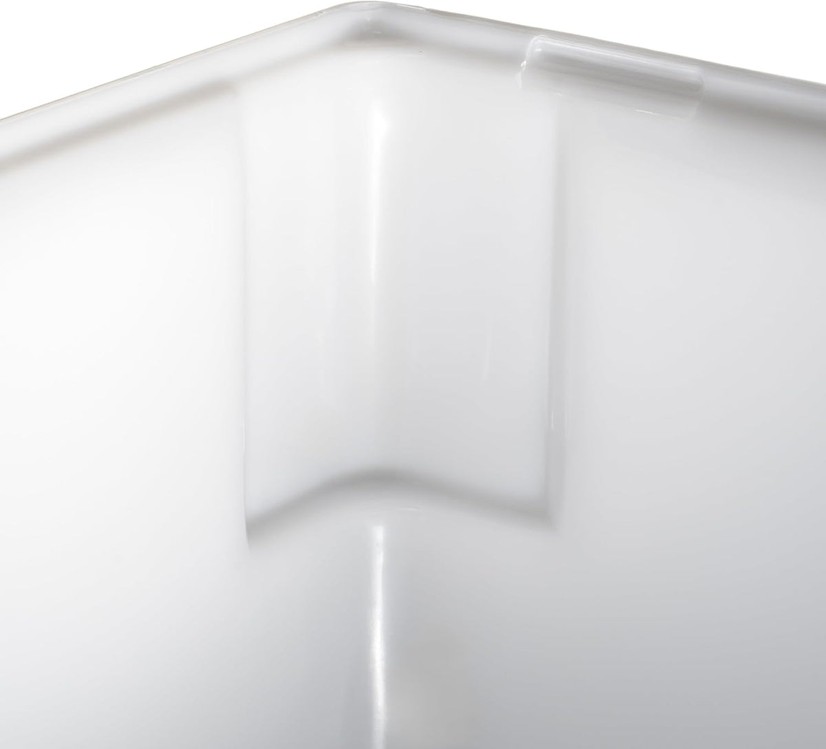 18" x 26" White Plastic Food Storage Box/Tote for Restaurant