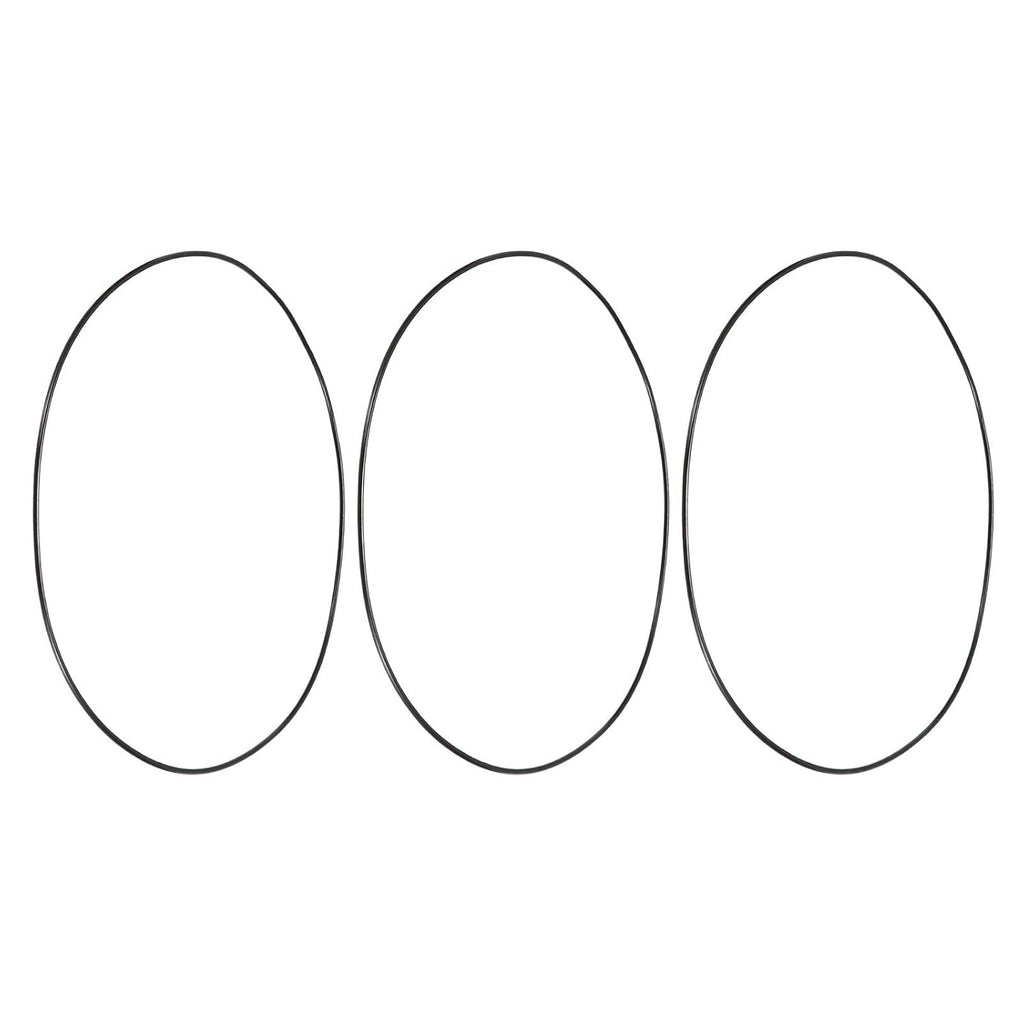 uxcell 3Pcs AS-176 Nitrile Rubber O-Rings 9-1/4" ID 9-7/16" OD Black