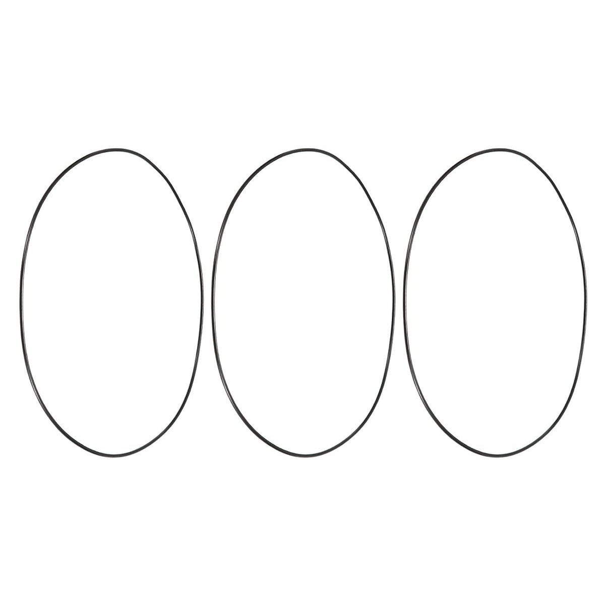 uxcell 3Pcs AS-176 Nitrile Rubber O-Rings 9-1/4" ID 9-7/16" OD Black