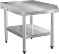 24" L x 30" W x 26" H Stainless Steel Equipment Stand with Undershelf, NSF Commercial Prep & Work Table, Grill Table