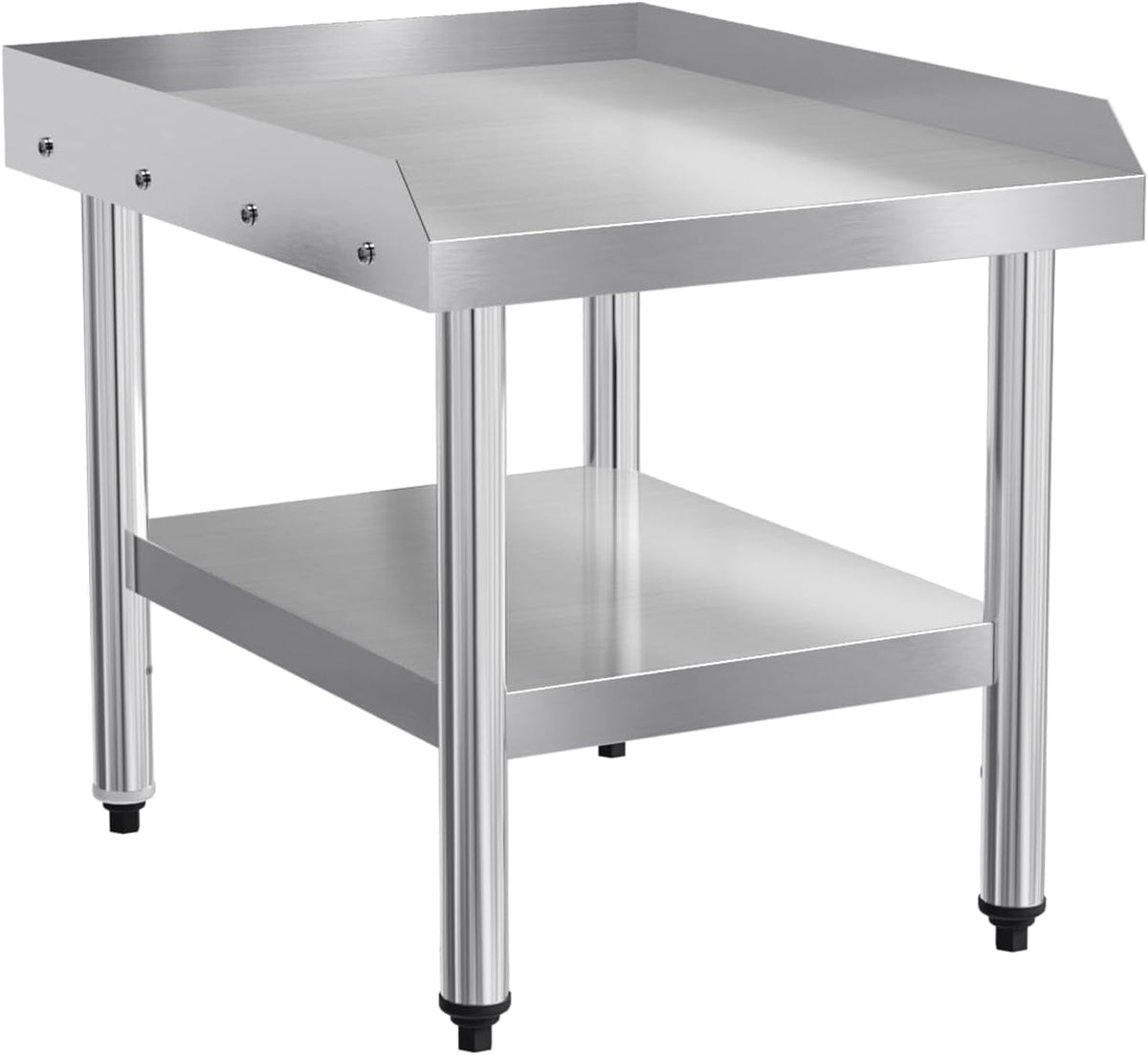 24" L x 30" W x 26" H Stainless Steel Equipment Stand with Undershelf, NSF Commercial Prep & Work Table, Grill Table