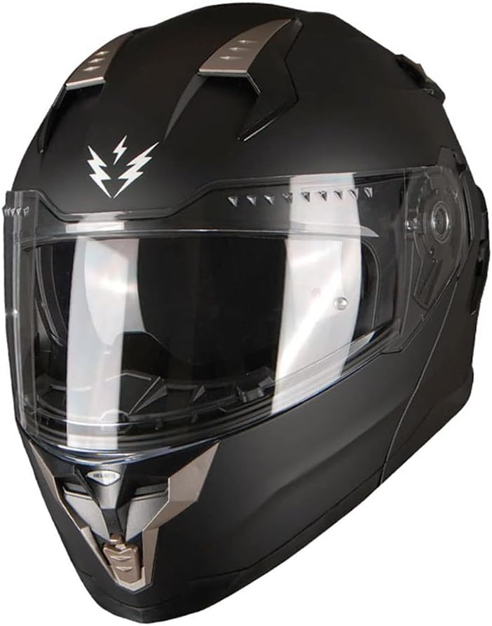 Motorcycle Modular Full Face Helmet DOT Adults Street Bike Flip up Dual Visor Sun Inner Shield Anti Fog Pinlock Ready