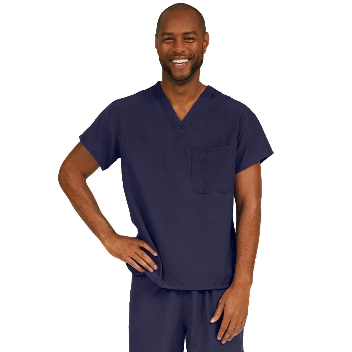 PerforMAX Unisex Reversible Scrub Top, MDL-CC, XXX-Large, Navy