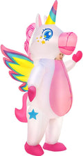 Unicorn Costume, Inflatable Unicorn Costume Adult, Blow Up Costumes for Adults, Funny Halloween Costumes Unicorn Suit