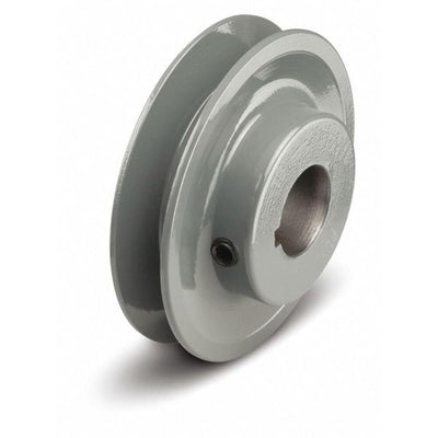 TB Woods BK451 FHP Bored-to-size V-Belt Sheave, B Belt Section, 1 Groove, 1" Bore, Cast Iron, 4.25" OD, 5890 max rpm