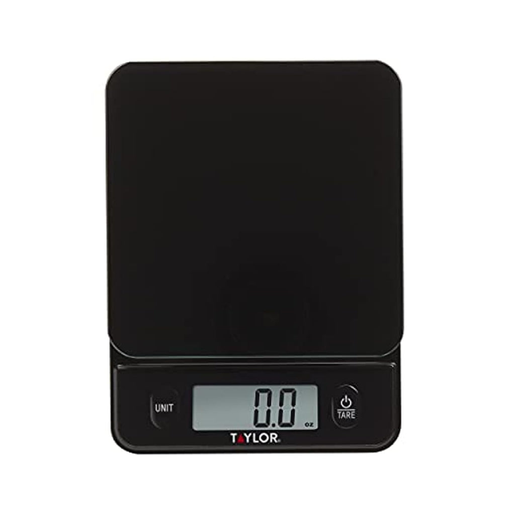 Digital Kitchen Food Scale with Black Glass Top - 11 lb Max Capacity