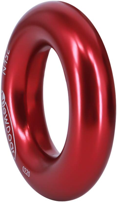Rappel Ring 25kN Gold Large O-Ring Rope Connector for Rock Climbing Arborist Rescue Hammock and Slackline
