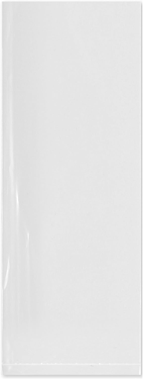 3 x 8 inch, 4 Mil Flat Open Clear Poly Bags (Pack of 100)
