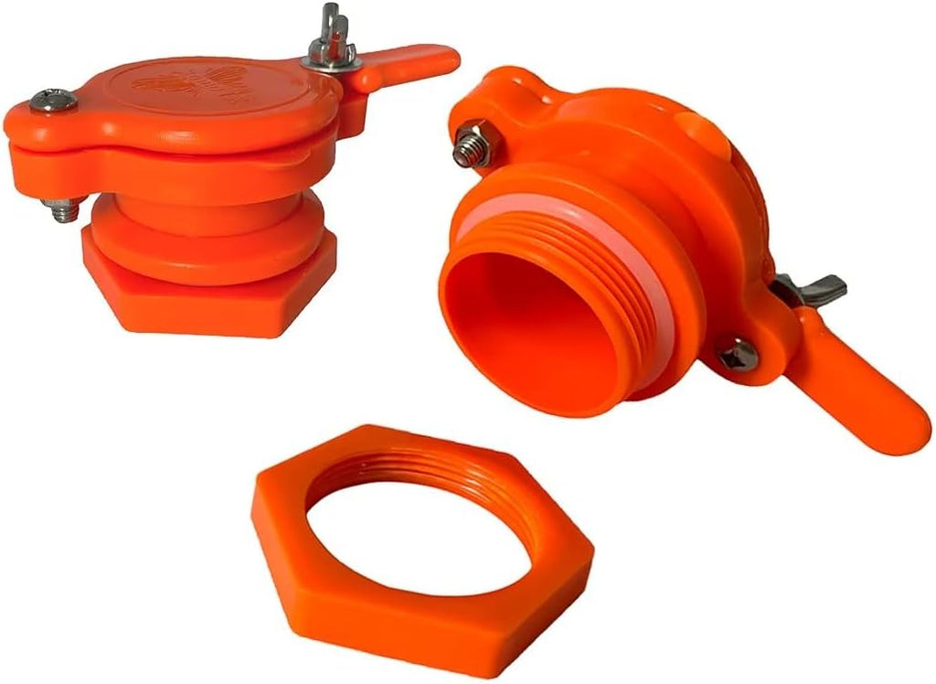 MayBee 2 Pack Honey Gate Valve for Extractor, Durable Nylon Honey Extractor Tap, Beekeeping Supplies