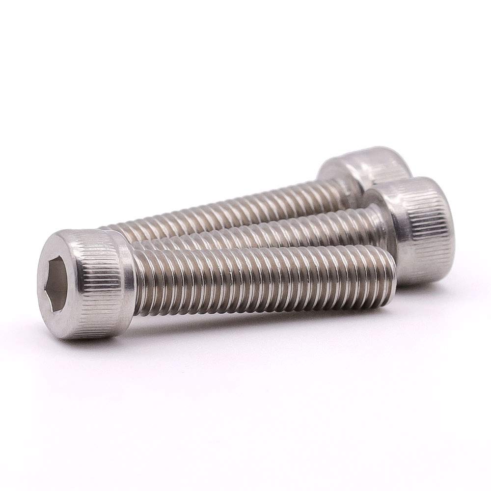 1/4"-20 x 3/4 inch Stainless Socket Head Cap Screws, 304 Stainless Steel 18-8, Allen Hex Drive, Full Thread Coverage, 30 Pack