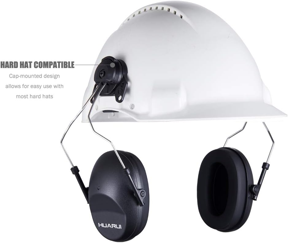 Noise Cancelling Helmet Attachable Ear Muffs Blocking Sound Reduction Ear Protection for Construction Site,Adaptors