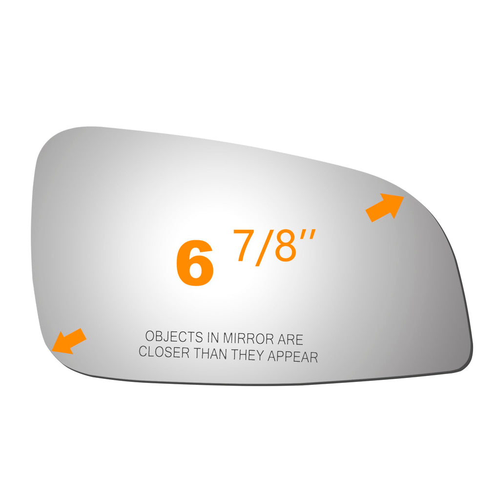 WLLW RH Mirror Glass fit for 2008 2009 2010 2011 2012 Chevy Malibu LS LT