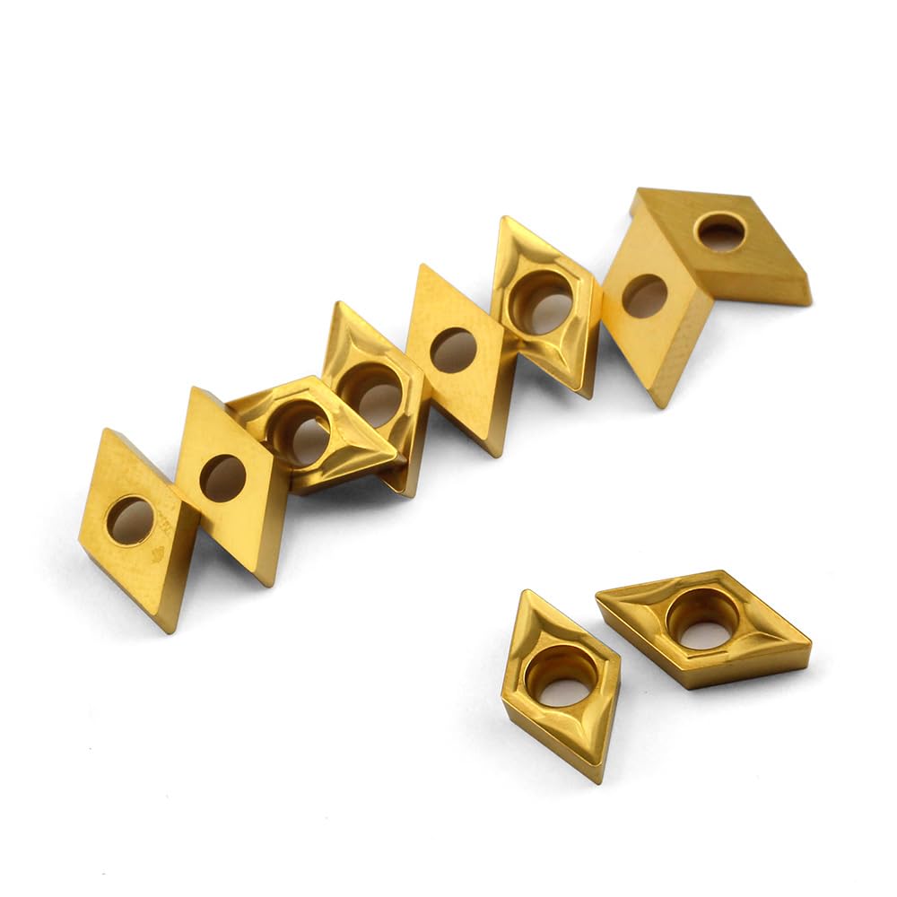 OSCARBIDE Carbide Inserts DCMT070204/DCMT21.51 Turning Inserts 10Pcs