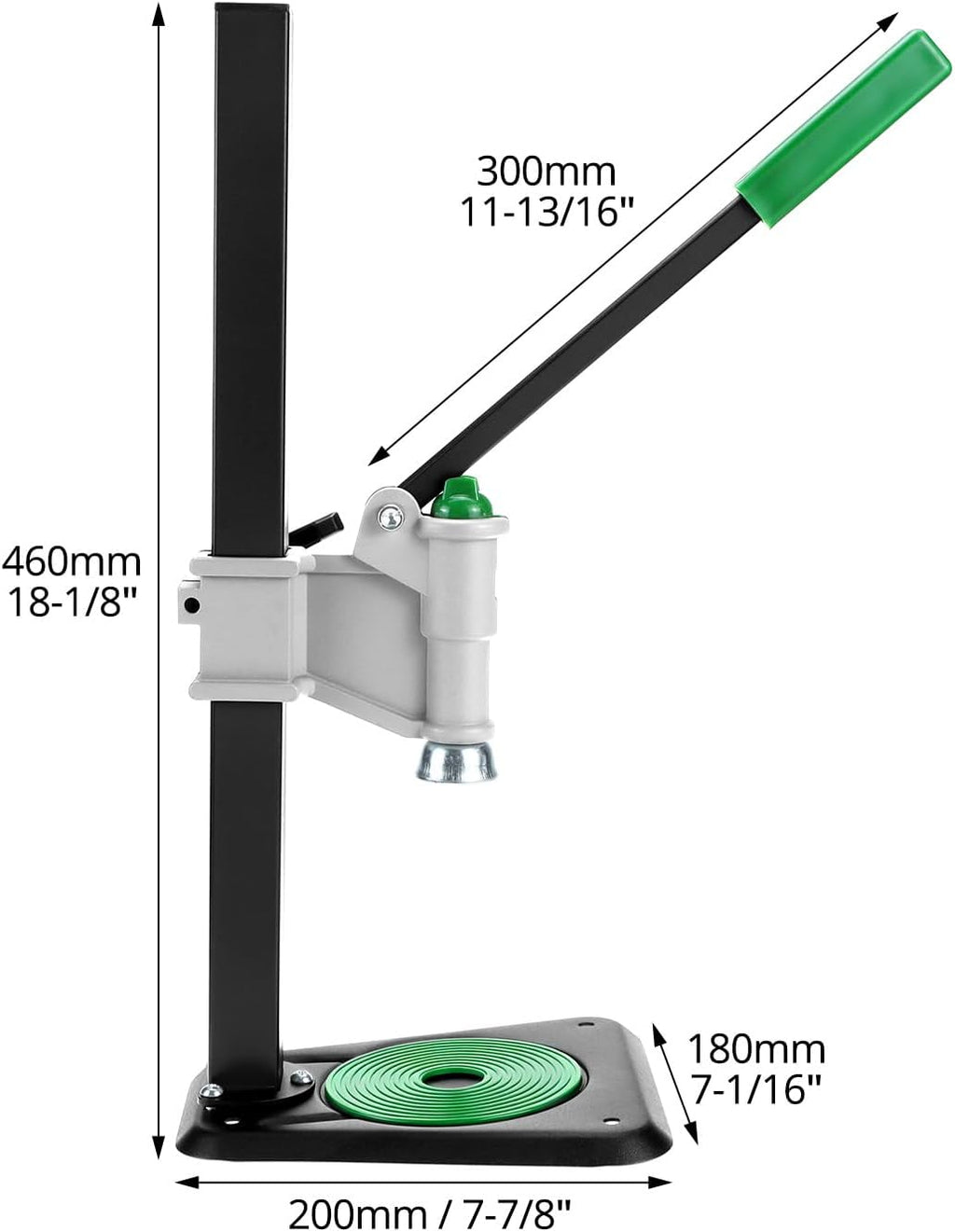 Adjustable Bench Bottle Capper – Metal Lever Type Capping Machine, Brew Wine Bottle Cap Pressing Machine, Beer
