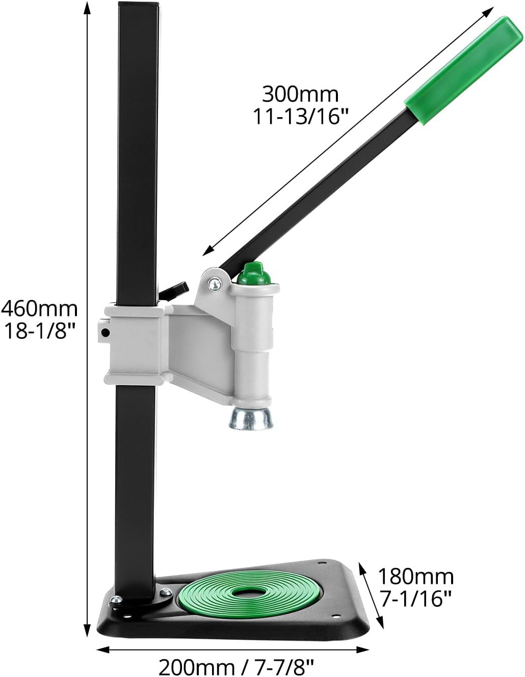 Adjustable Bench Bottle Capper – Metal Lever Type Capping Machine, Brew Wine Bottle Cap Pressing Machine, Beer