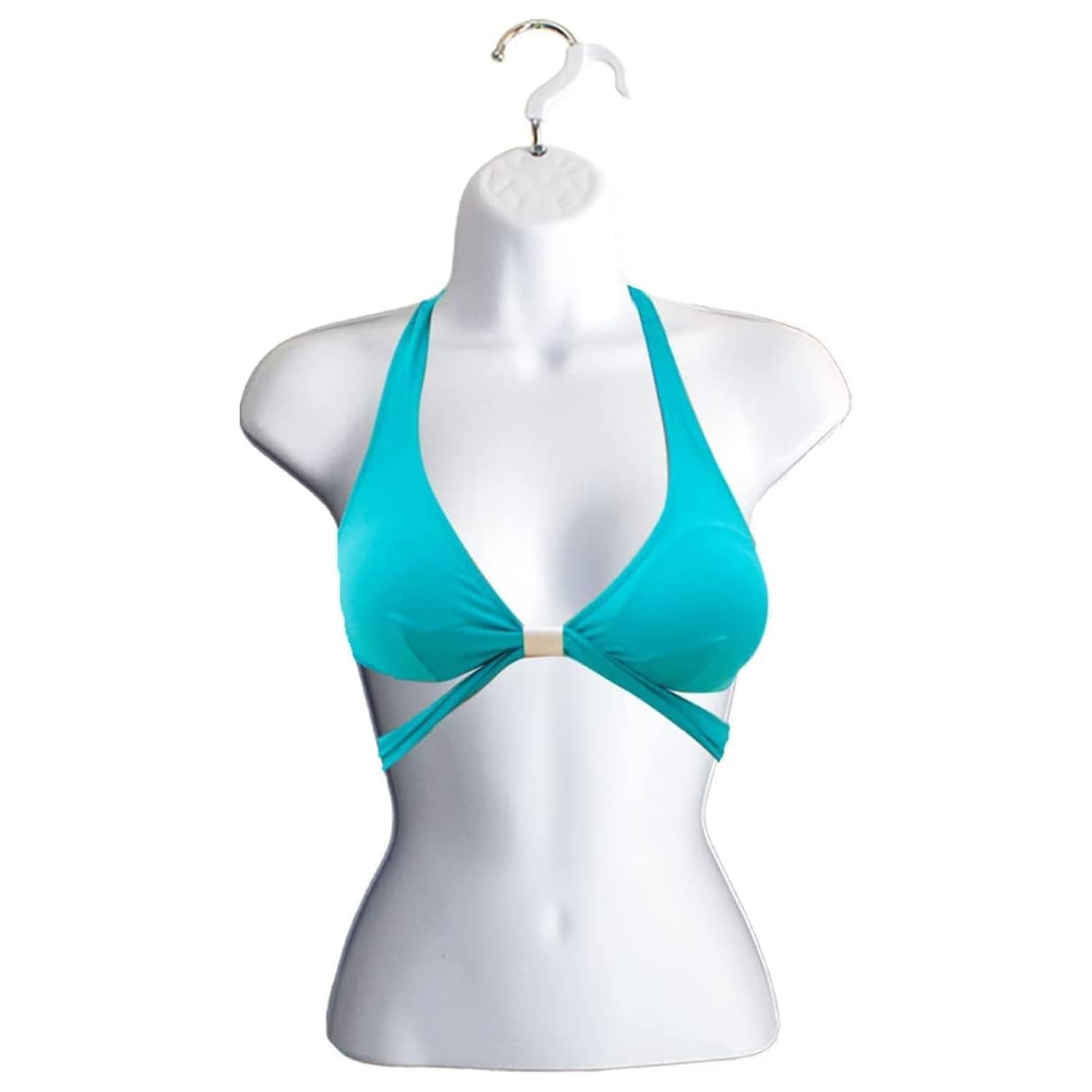 Female Mannequin Torso Hollow Back Body Stackable Dress Form with Hanging Hooks for Tshirt Display, Countertop, Craft
