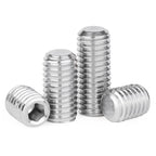 Junter 30pcs M6-0.75 x 10mm Fine Thread Flat Point Grub Socket Set Screws