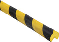 L-Shaped/Circular Edge Protector – 19" Durable Polyurethane Foam, High-Visibility Yellow/Black Stripes & Corner